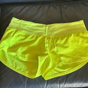 Women's Neon Yellow Shorts